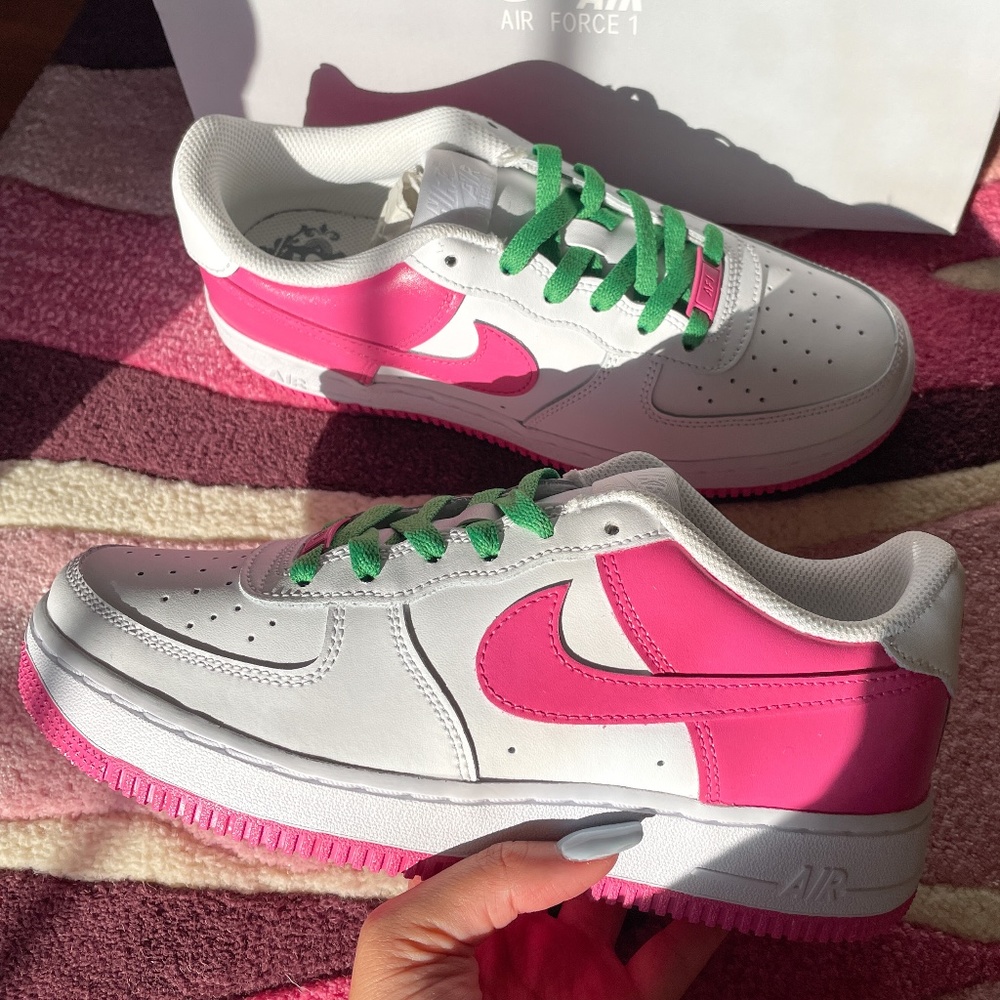 Nike Air Force 1 AKA Watermelon Custom - Picture 4 of 9